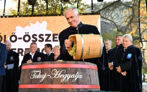 Szőlő-összeadási ünnepség